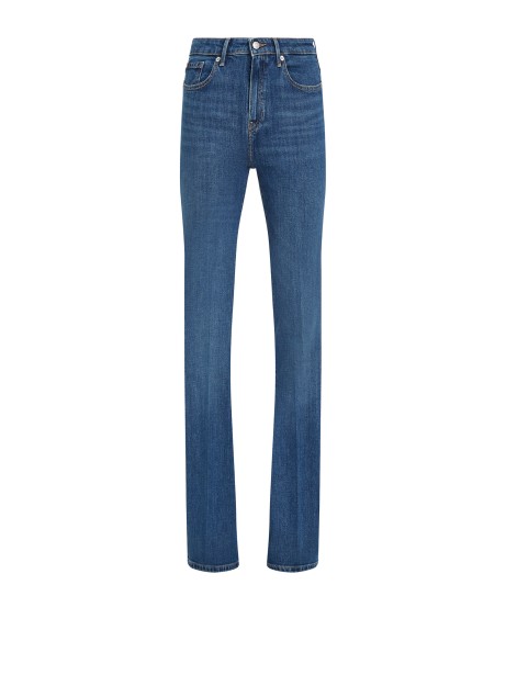 women's jeans in blue denim