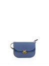 Borsa a tracolla S in pelle bluette