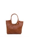 Borsa a spalla in pelle intrecciata