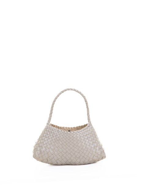 Borsa a spalla in pelle intrecciata Small