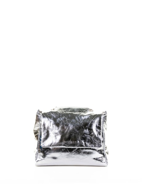 Borsa Sveva Soft S in pelle argento