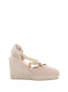 Espadrillas Carina con zeppa e lacci alla caviglia