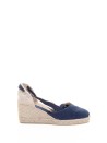 Espadrillas Carina con zeppa e lacci alla caviglia