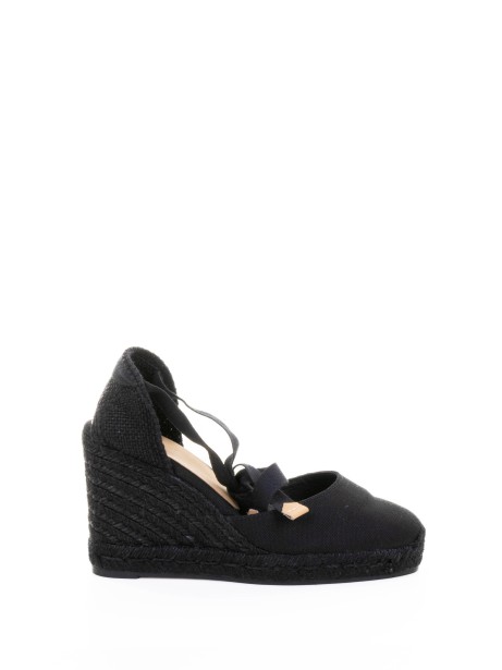 Espadrillas Carina in cotone organico con chiusura a nastri