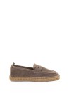Espadrillas Nacho stile mocassino in suede con suola in juta