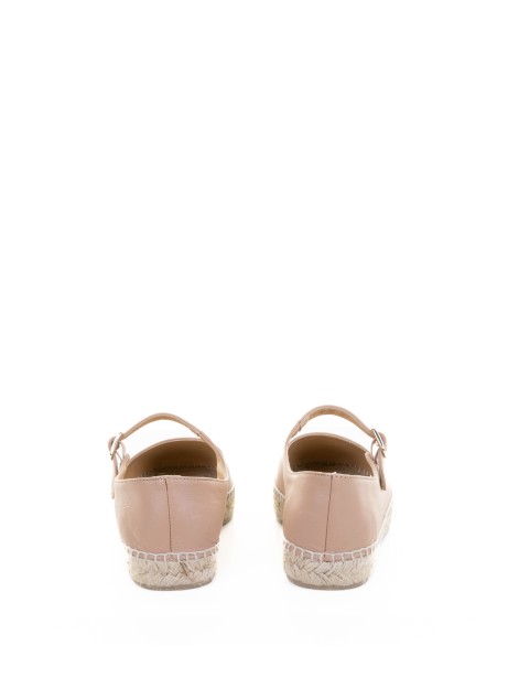 Espadrillas Pepa stile mary-jane in nappa con chiusura a fibbia