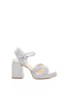 Valle Sandal with handmade metallic braiding