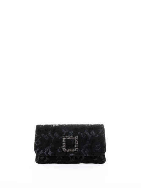 Pochette in tweed con accessorio