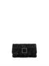Pochette in tweed con accessorio