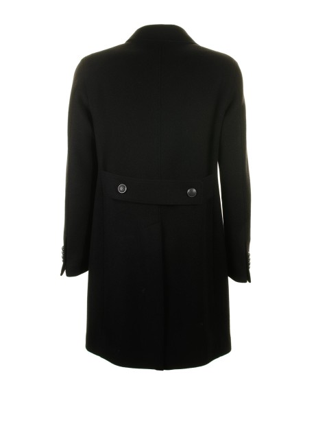 Black double-breasted coat 2