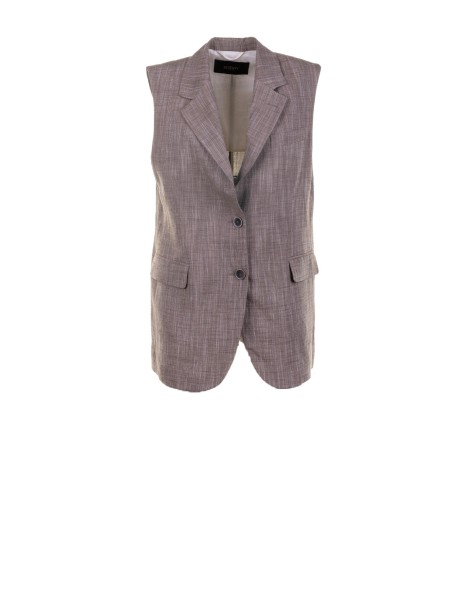 Gilet in misto lino