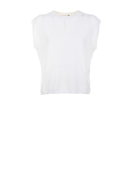 T-shirt girocollo a costa inglese