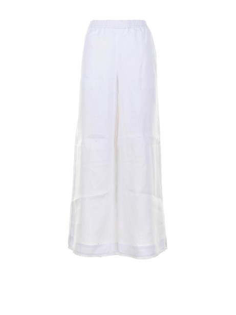 Pantalone bianco in puro lino