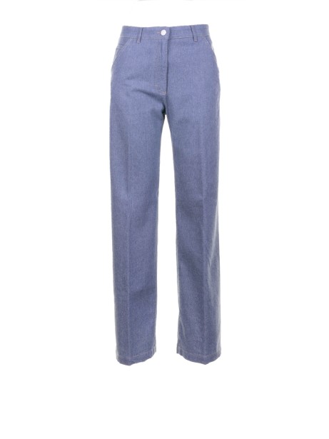 Pantalone avio tinto filo lurex