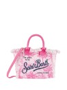 Shopping bag Colette rosa in tela di lino