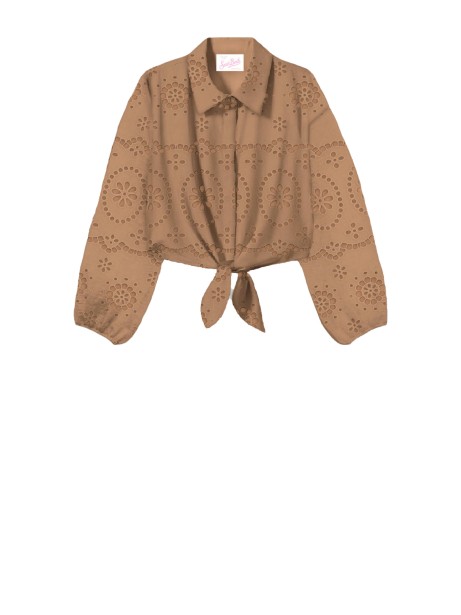 Camicia marrone in cotone
