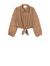 Camicia marrone in cotone