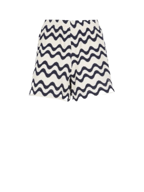 Women's two-tone Bermuda shorts