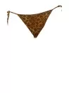 Bikini a triangolo leopardato lurex