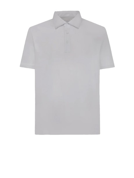 Men's White Short Sleeve Polo
