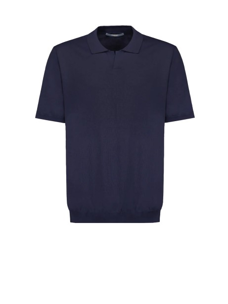 Polo a maniche corte navy uomo