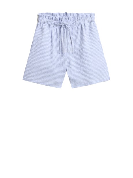 women's striped Bermuda shorts