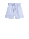 women's striped Bermuda shorts