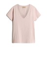 T-shirt rosa scollo a V donna
