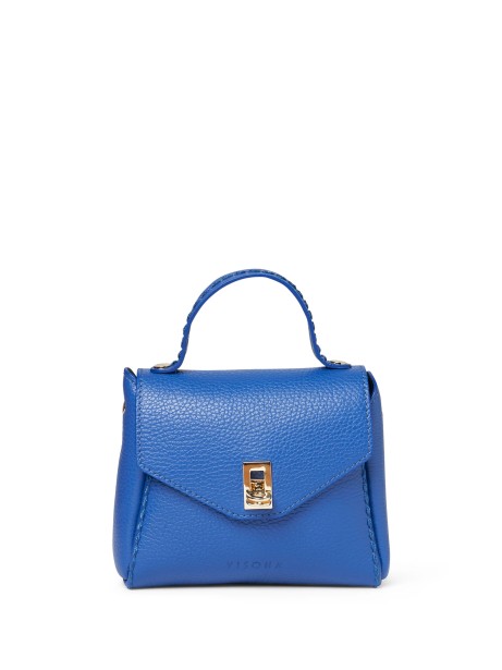 Energia Shoulder Bag in Electric Blue Leather