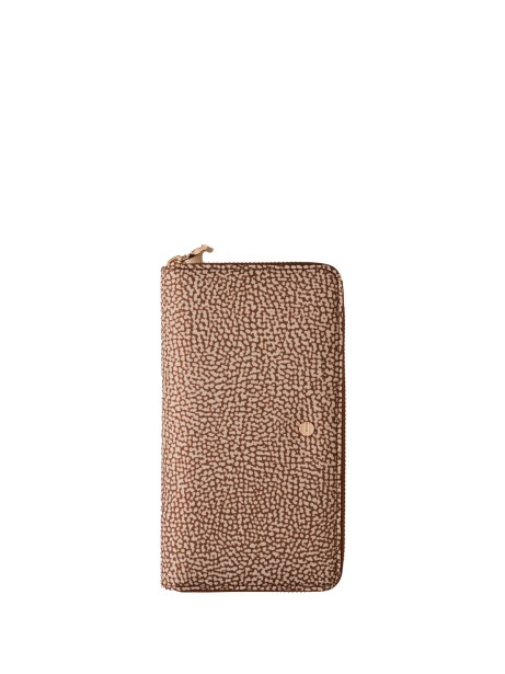 Wallet in recycled OP fabric and leather