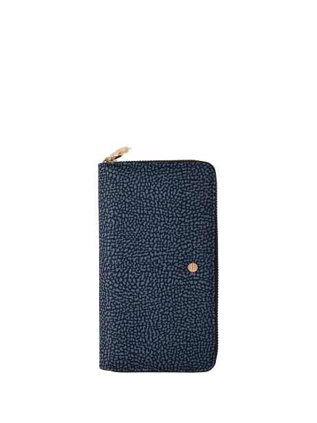 Wallet in recycled OP fabric and leather