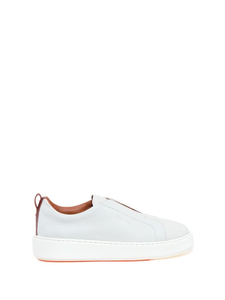 Sneaker slip on donna in pelle