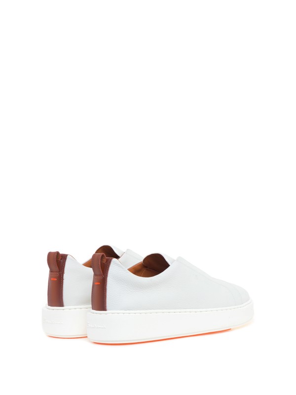 Sneaker slip on donna in pelle