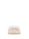 Vegan Checked Pattern Clutch with Shoulder Strap