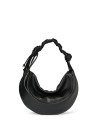 Borsa a spalla nera in pelle