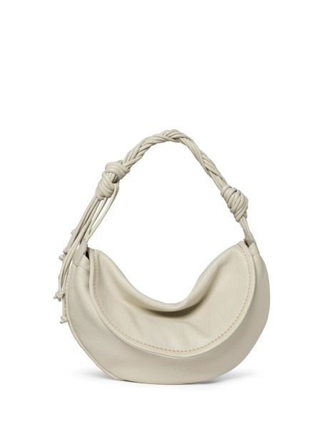 Milk White Leather Shoulder Bag