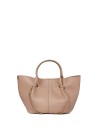 Shopping bag in pelle rosa antico