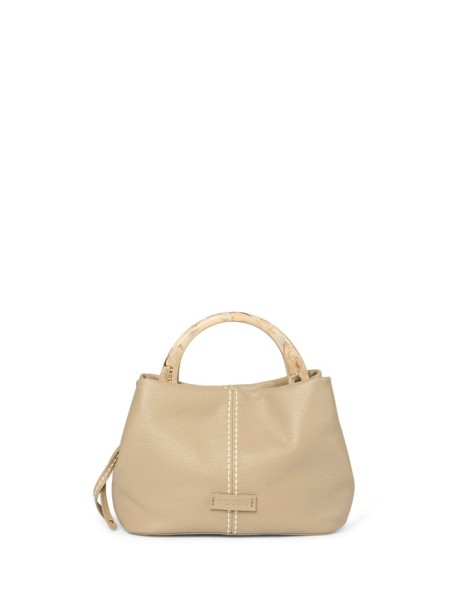 Greige Leather Handbag