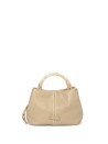 Greige Leather Handbag
