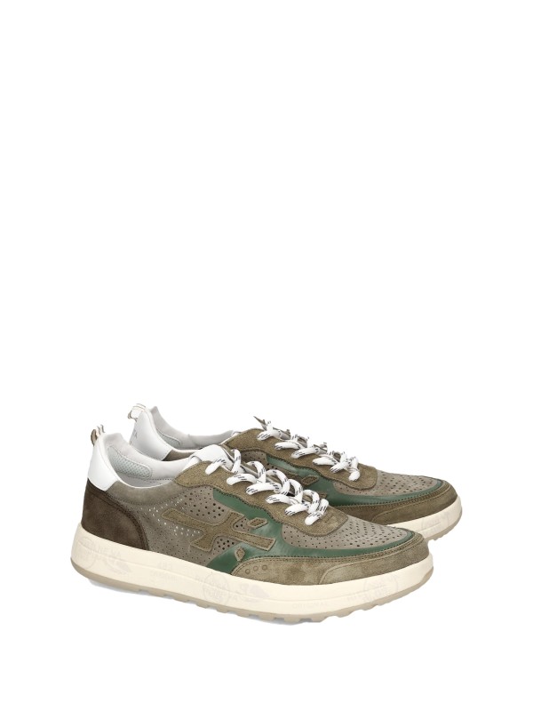 Sneaker Nous 7221 uomo verde militare