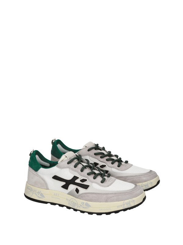 Sneaker Nous 7231 uomo bianco verde