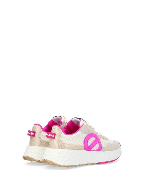 Sneaker donna beige fuxia