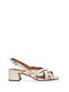 White Naplack Woven Sandal