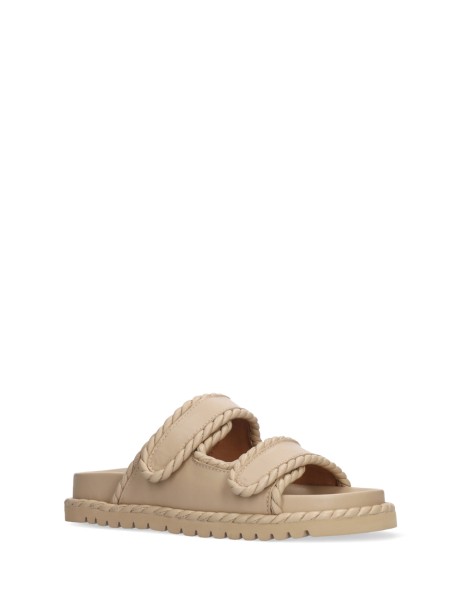 Beige nappa slipper 2