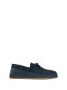 Mocassino da barca blu uomo