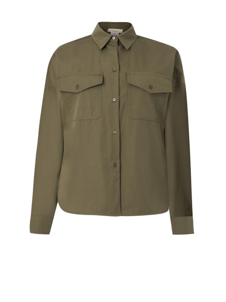 Khaki Green Button Down Shirt