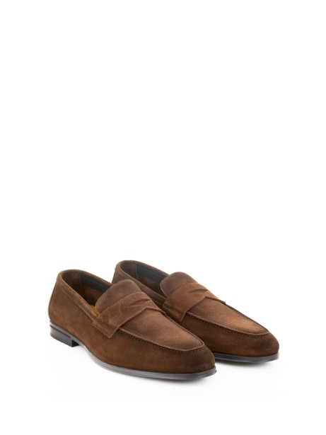 Mocassino marrone in suede