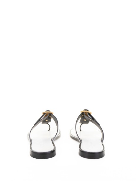 White Leather Flip Flop Sandal