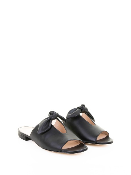 Status Black knotted nappa slipper 2
