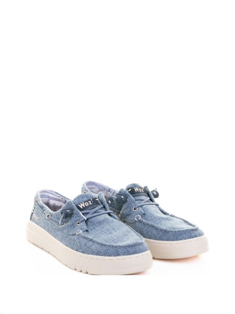 Jeans Boat Moccasin in Fabric